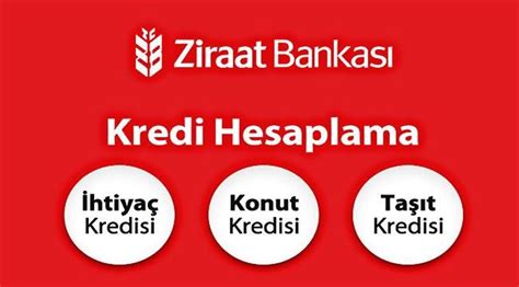 kredi hesaplama ziraat bankası